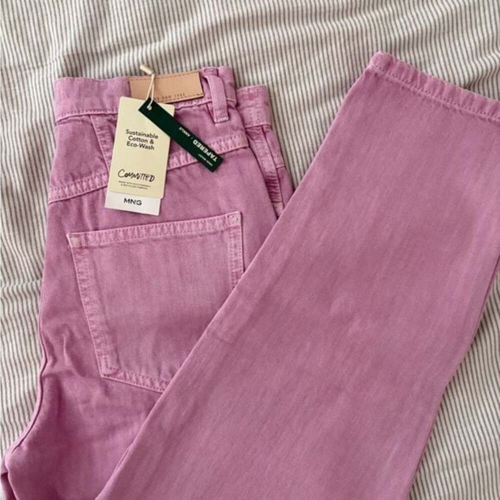 Mango high-rise tapered jeans size 4